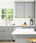 Modern kitchen with Oil Rubbed Bronze Cabinet Knobs And Drawer Pulls Set 30 Pack One And A Quarter Inch Round Door Pulls