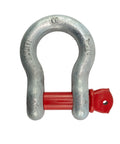 Heavy Duty One And A Half Inch Galvanized Screw Pin Anchor Shackle 17 Ton Working Load Drop Forged Alloy Steel Hot Dip Galvanized