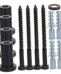 Sliding Barn Door Track Spacer Kit 4 Pack Connectors For Reliable Door Repair Easy To Install With Heavy Duty Carbon Steel Hardware