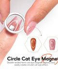 Cat Eye Nail Magnet Set 10pc With 3 In 1 Magnetic Pen used for creating circular cat eye effect on nails