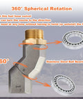 One Inch NPT Fuel Hose Swivel 2 Pack 360 Degree Rotating Connector For Fuel Transfer Pumps And Nozzles Beefy Zinc Alloy Leakproof Rust And Heat Resistant Multiplane Swivel For Smooth Fueling, 1in zinc alloy swivel with ball bearings