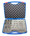 AZAXCQ Premium 20-42mm Car Valve Seat Reamer Set With Hard Alloy Diamond Grinding Wheels For Auto Repair Tool Kit And Home Mechanic DIY Fixing Jobs, open case