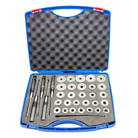 AZAXCQ Premium 20-42mm Car Valve Seat Reamer Set With Hard Alloy Diamond Grinding Wheels For Auto Repair Tool Kit And Home Mechanic DIY Fixing Jobs, open case