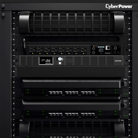 Smart App LCD UPS Battery Backup And Surge Protector With 500VA 300W Power, 6 NEMA 5-15R Outlets, AVR, 1U Rackmount, UL Certified, Keeps Your Home Office And Small Business Networking Gear Safe