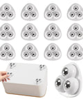 Kick Your Tired Furniture Into Gear With This Hassle Free Set Of 12 Mini Self Adhesive Caster Wheels Featuring Ridiculously Smooth 360 Swivel Sticky Rollers That Glide Quietly Across Flooring To Safeguard Small Kitchen Appliances Or Storage Bins For A with triple ball bearings visible.