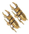 Kick Up Your Home Renovations With This Dang Absolutely Stunning Pair Vintage Brass Beetle Cabinet Drawer Pulls Perfect For Any Dresser Upgrade Or Quick Weekend Makeover, detail of solid brass knobs.