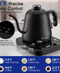 Precision Temperature Control Electric Kettle With 316L Stainless Steel, 1F Precision, Rapid 1000W Heating, Keep Warm Mode, 0.8L Capacity
