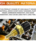 Dope Engine Oil Temperature Sensor For Honda Pilot 2003 To 2015 And Ridgeline 2006 To 2014 Slick Coolant Temp Sender 48160Pgj003 With O Ring in brass material.