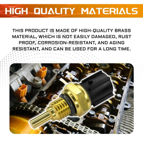 Dope Engine Oil Temperature Sensor For Honda Pilot 2003 To 2015 And Ridgeline 2006 To 2014 Slick Coolant Temp Sender 48160Pgj003 With O Ring in brass material.
