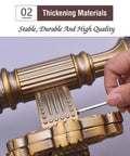 Close-up of European Style Antique Brass Door Handle for Cabinets Bedrooms Offices and Garages Sliding Doors Solid Brass Durability