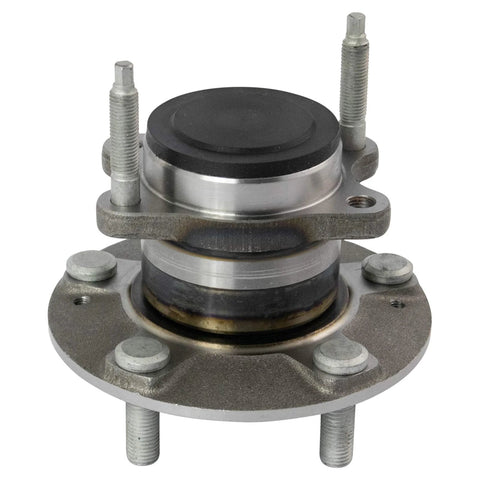 Front view of Rear Wheel Bearing And Hub Assembly Set For 2010 2011 2012 2013 Kia Forte And Forte Koup Driver And Passenger Sides 2 Piece Replacement Kit