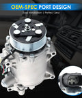 Grab This Straight Shooter Air Conditioning Compressor Swap For Honda Crv Civic Ilx Rdx 2.4L 2007 To 2015 Oem Fit 38810RWCA03 4920U1 showcasing OEM-spec port design and easy installation.
