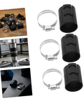 Office Chair Repair Kit With 36 Plastic Tube Clips And 1.2 Inch Stainless Steel Hose Clamps Anti Sinking Clamp Fix For Adjustable Height Cylinders Diy Chair Repair Tools Quick Fix Solution showing components and application.