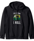 Straight Up Dope Tuk Tuk Rickshaw Asian Scooter Transporter Vintage Travel Zip Hoodie For Men And Women Fresh Streetwear Pullover Jacket front view with bold graphic
