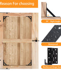 Anti Sag Fence Gate Kit Heavy Duty Gate Hardware With Latch Set for Wooden Fences and Corral Gates, corner braces visible