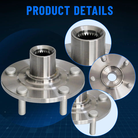 Front Left And Right Wheel Hub Assembly For Mitsubishi Lancer 2008 To 2017 And Outlander 2007 To 2019 Outlander Sport 2011 To 2019 Outlander PHEV 2018 To 2019 Drop In Bolt On OE Quality 3380A018 930005 5 Lug Replacement with detailed view