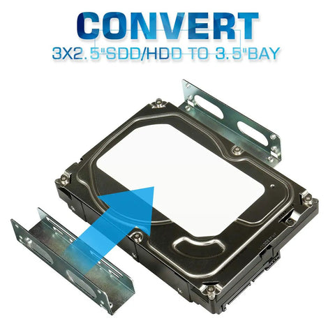 Built Like A Tank 3.5 To 5.25 Inch Drive Bay Adapter For Hdd And Ssd Storage Straight Up Transforms Your Pc Setup With This Metal Mounting Bracket Gonna Fit Perfect Inside Your Rig And Level Up Every Build