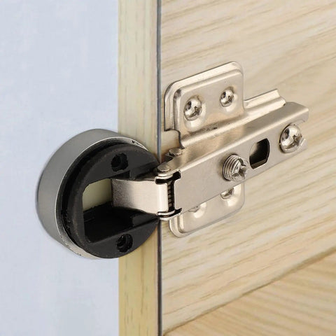Heavy Duty 26mm Glass Door Hinge for cabinets and wine display cases built to last fixed type with plastic cup screws