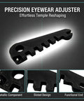 Eyeglass Temple Bend Repair Tool For Loose Or Distorted Frames Plastic Eyeglasses Frame Adjuster 3.35 X 0.98 Inch Black