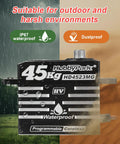 Waterproof 45Kg/cm Coreless HV RC Servo With Full Metal Gear 8.4V Beefy Torque Programmable Servo in rain and dust environment