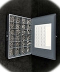 Button Head Cap Screw Assortment Kit 18-8 Stainless Steel Includes 1-4-20 5-16-18 3-8-16 1-2-13 organized in a metal box