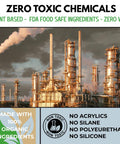 Plant Based Wood Sealant For Gardens And Yard Projects, FDA Food Contact Safe, zero toxic chemicals background