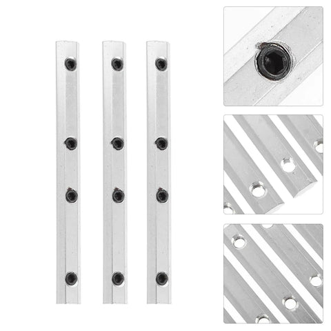 Rock Solid Aluminum Profile Connector Bracket Set For 3D Printers And Cnc Routers Heavy Duty Zinc Plated with M5 screws.