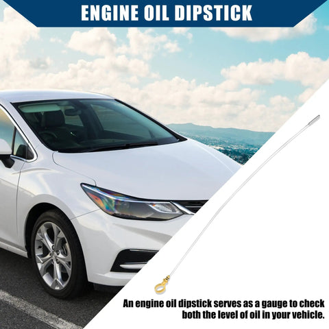 Engine Oil Dipstick For Chevrolet Camaro 2010 2015 Caprice 2011 2017 SS 2014 2017 Metal Durable Silver Tone 1 Pc shown with car