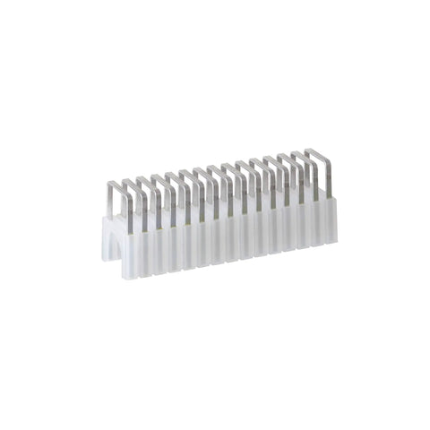 Stainless Steel Insulated Cable Staples T59 5 16 Inch Leg 5 16 Inch Crown For Data And Communication Cables Cat5 Cat6 RG6 RG9 Coax Clear Finish