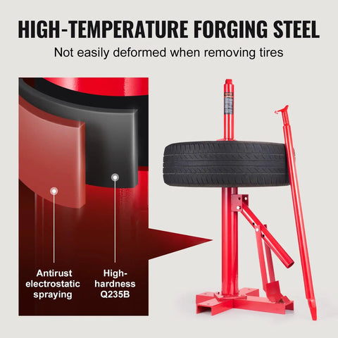 Manual Tire Changer And Bead Breaker Set For 8 To 16 Inch Tires Portable Hand Mount Tool with high-temperature forging steel