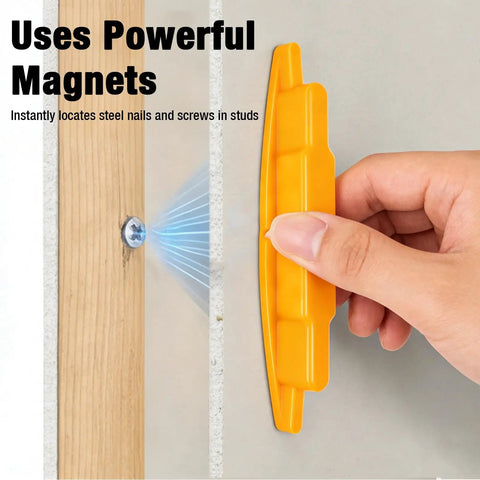 Dead Simple Magnetic Stud Finder Set For Locating Screws And Nails In Drywall Walls Quick Wall Metal Detection Tool For Tight Fits And Easy Home Reno Projects No Sweat Precision Mounting Aid