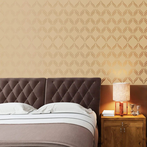 Geometric Herringbone Wall Stencil Set Eight Pieces 12x12 Inch Reusable Pattern Film For Modern Wall Decor DIY Painting And Craft Projects Chic Style Dope Vibe Home Decor
