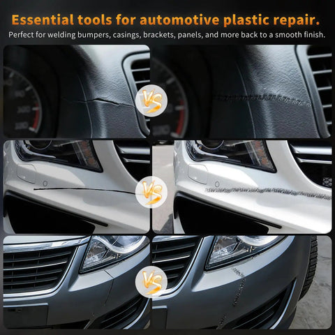 Plastic Welder Kit With 1200 Staples For DIYers - Instant On Off 100W Heat used on car dashboard and bumper for repair