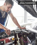 Mechanic installing Convertible Top Hydraulic Fluid Hose Kit For Classic Ford Mustang Mercury Chevy Oldsmobile And More