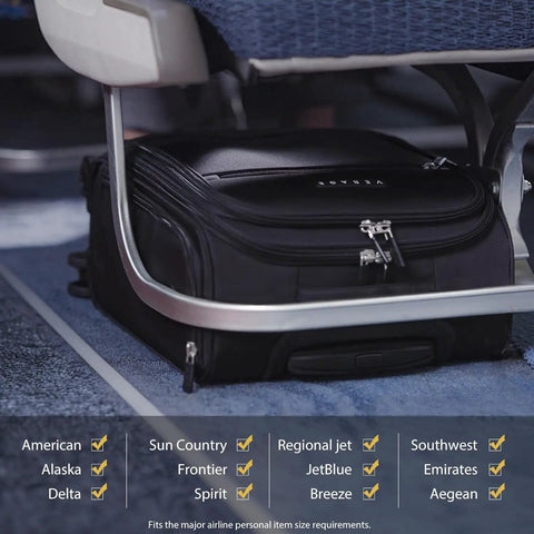 Underseat Carry On Luggage With Wheels Lightweight Softside Travel Bag 14.5 Inch Spinner Suitcase fits under airplane seat