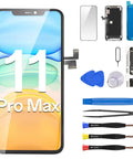 IPhone 11 Pro Max 6.5 Inch Screen Replacement Kit With 3D Touch LCD Digitizer Full Assembly And Front Glass Waterproof Adhesive And Tools DIY Friendly A2161 A2218 A2220