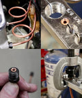 25 ft copper-coated brake line kit, 3/16 in tubing, for brake or fuel lines; includes 16 SAE fittings; bendable (.028)