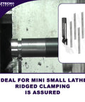 Mini Lathe Parting Tool Holder With 8mm Square Shank, Six HSS Lathe Blades, Allen Key, Precision Parting Blade 1.45mm x 5mm x 63mm, Pro Grade DIY Lathe Tools For Industrial And Mechanical Use.