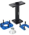 All In One Rear Axle Bearing Puller And Installer Kit with ABS Tone Ring Driver, blue and black components displayed