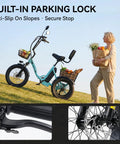 Adult Electric Tricycle With Folding Fat Tire Three Wheel E Trike 500W Motor UL2849 48V 10.4Ah Removable Battery step-through frame with parking lock