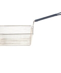 Half Size Fryer Basket 2035 With Blue Finish OEM Replacement Part visible with handle, mesh design, fits Imperial 2035 Models