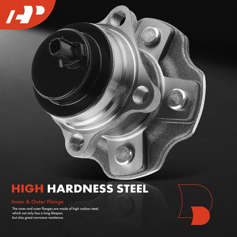 Close-up of Two Pack Rear Wheel Bearing And Hub Assemblies With ABS And 5 Lug, Fits Toyota Highlander 2014-2020 And Lexus RX350 2010-2019