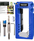 Blue Door Hinge Jig Router Template For Quick DIY Installations Fits 3 To 5 Inch Hinges With Square Or Round Mortises