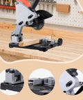 Angle Grinder Stand And Holder Bracket Built Tough Cast Iron Mount With Three Point Fixation And Protective Guard