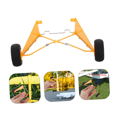 Lightweight RC Airplane Landing Gear Kit Easy Install For RC Plane Model Aircraft Durable Plastic Construction For Stable Landings
