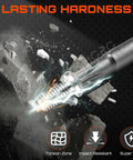 10 Piece 5 Point Security Torx Bit Set With Tamper Proof Star Driver Head showing tough magnetic S2 alloy steel in action.