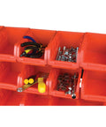 Heavy Duty 15 Bin 3 Tier Table Top Storage Organizer Rack With Wall Mount Brackets Removable Bins Powder Coated Steel