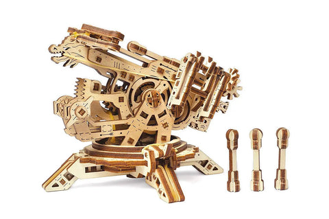 Archballista And Tower Wooden 3D Puzzle Mechanical Model For Self Assembly Laser Cut DIY Kit, assembled wooden siege model