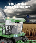 Remote Control One Twenty Four Scale Combine Harvester With Four Wheel Drive And Six Channel System, LED lights, front view