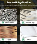 ALYICIA 3-piece 3/32-inch carbide square-nose end mills set, uncoated, 2-flute for aluminum and copper alloys